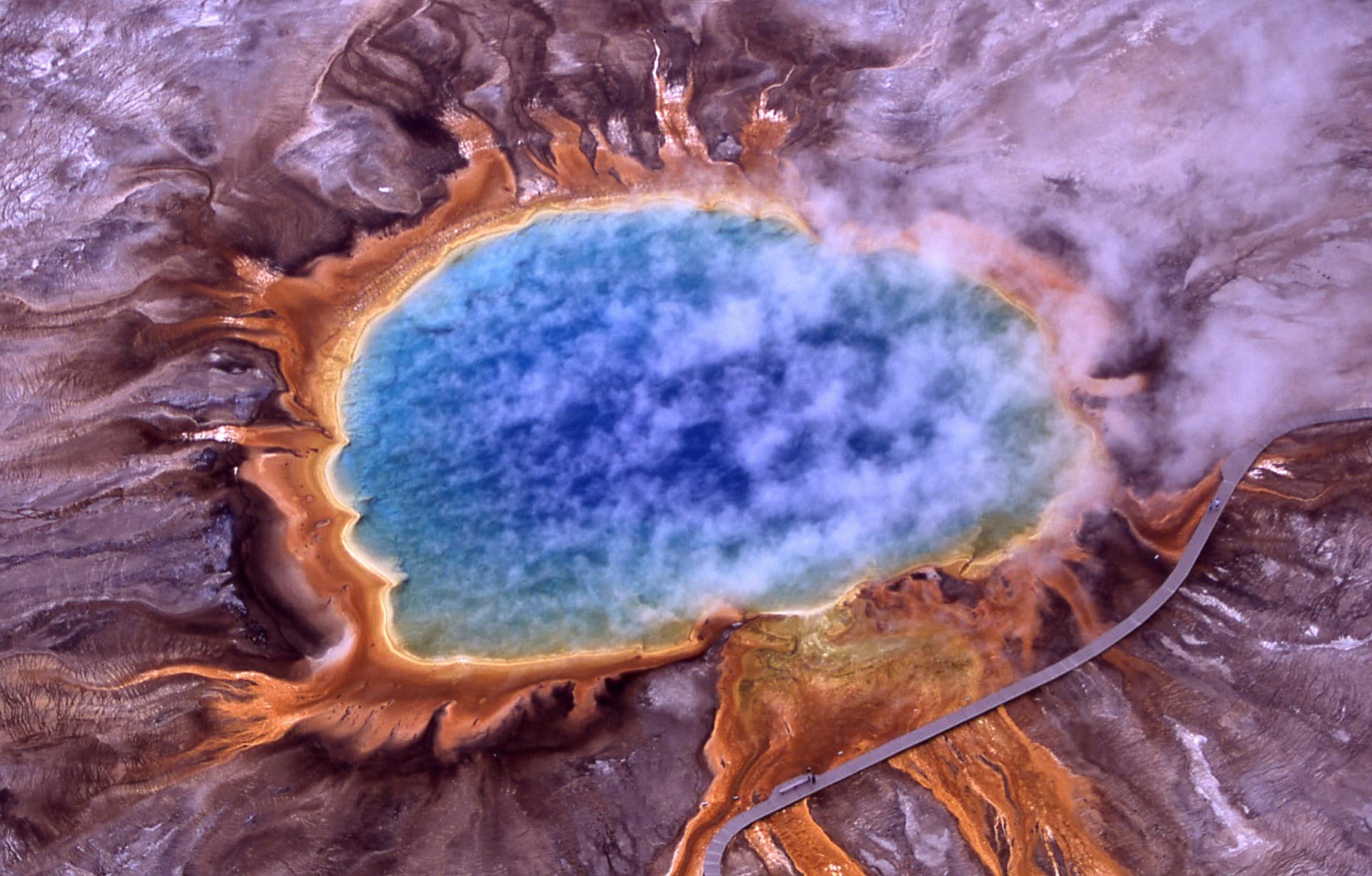 grand prismatic spring wyoming usa picture
