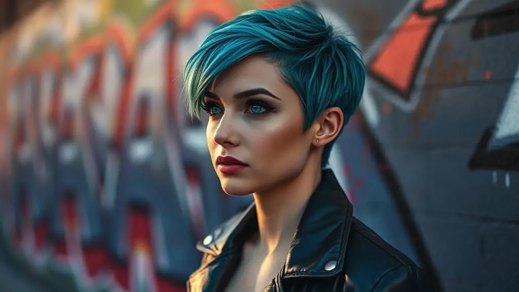 chic asymmetrical pixie haircut