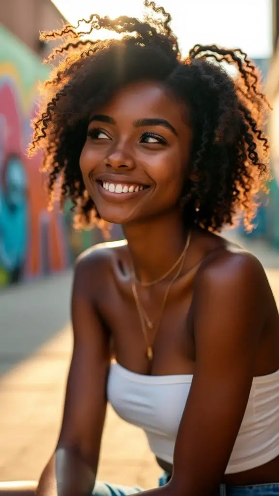 messy curly bob hairstyle