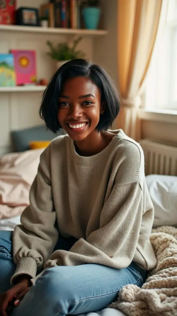 stylish textured bob hairstyle