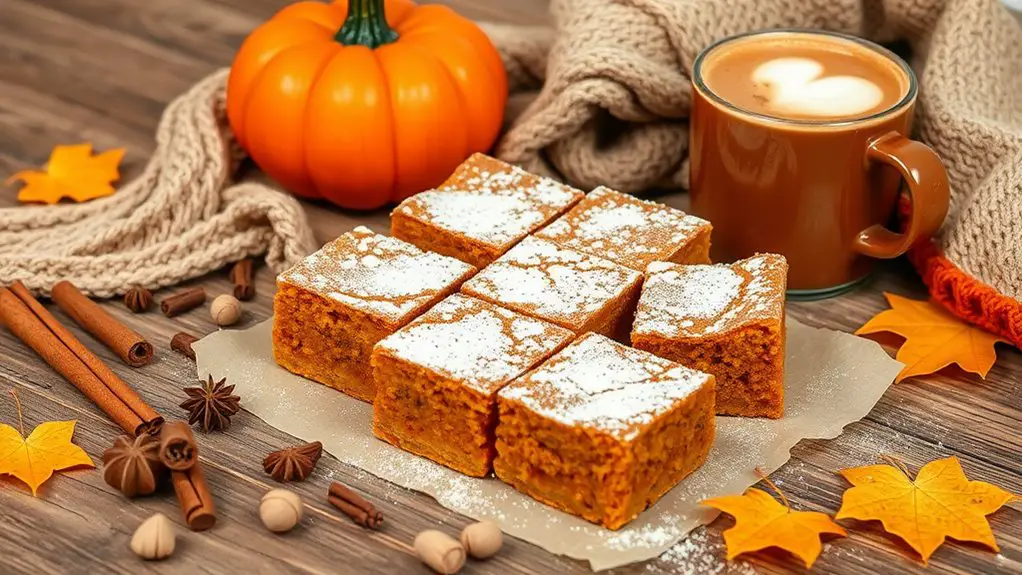 autumn flavored dessert bars