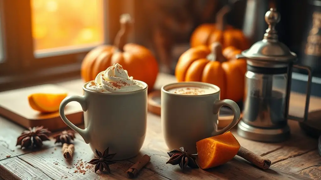 autumn spiced warm beverage