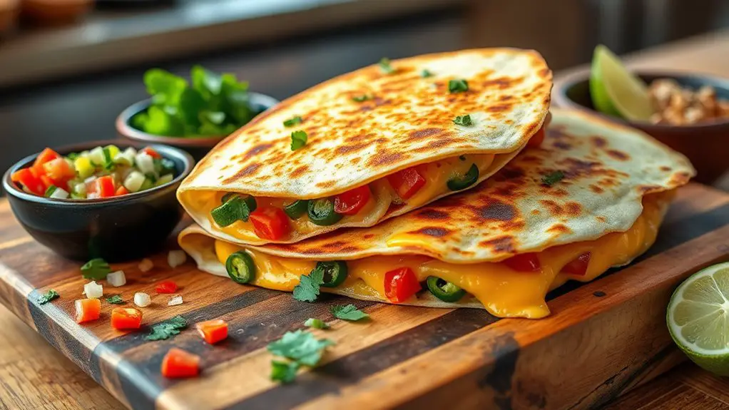 cheesy tortilla filled delight