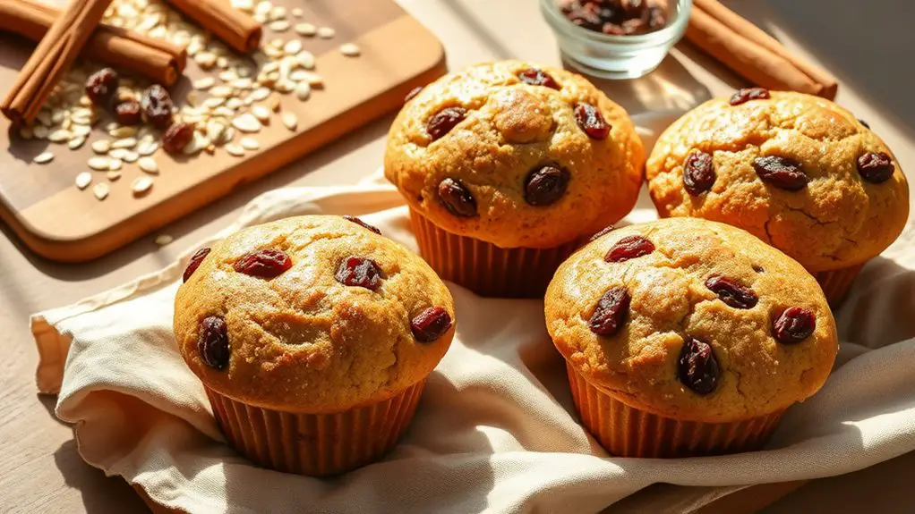 cinnamon raisin bran muffins