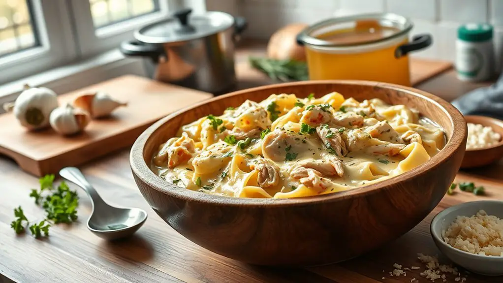 creamy chicken pasta dish