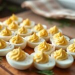 creamy holiday deviled eggs