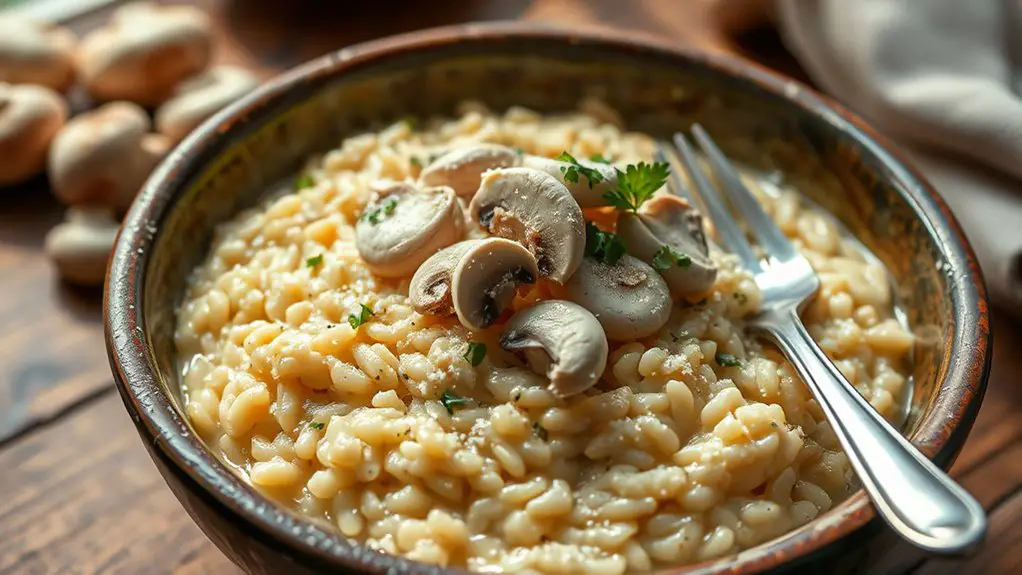 creamy mushroom risotto recipe