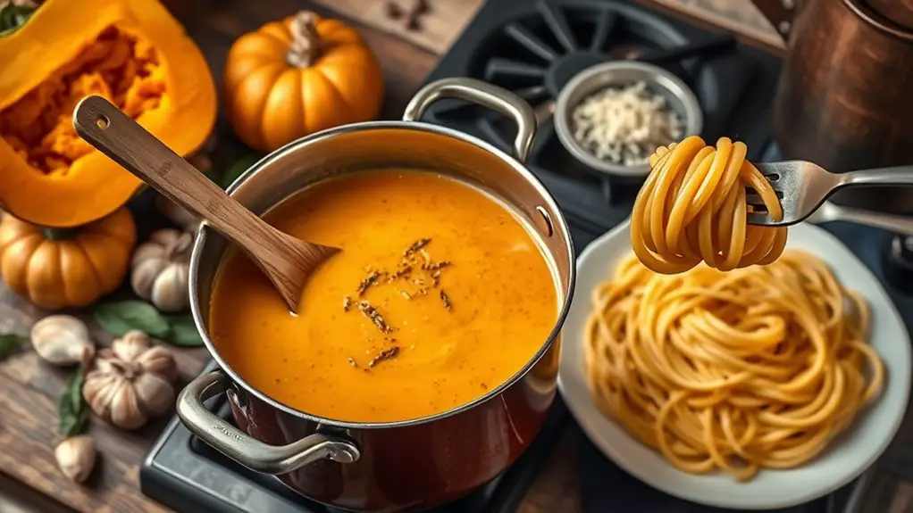 creamy pumpkin pasta delight