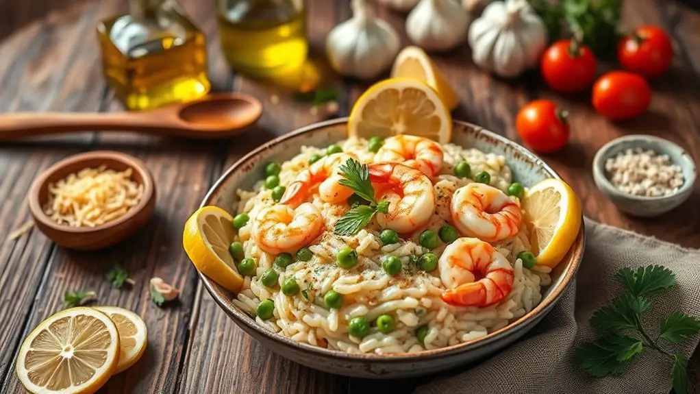 creamy shrimp rice dish