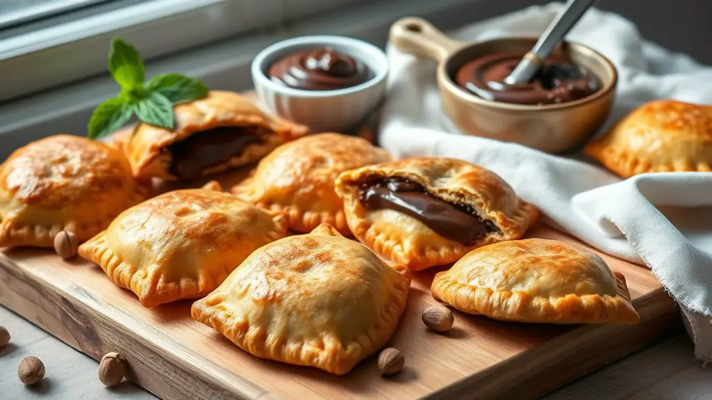 decadent chocolate filled pastries