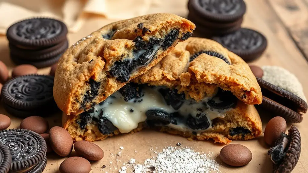 decadent oreo filled cookies