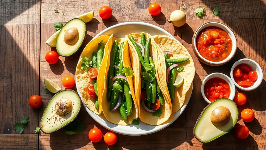 delicious bean avocado tacos