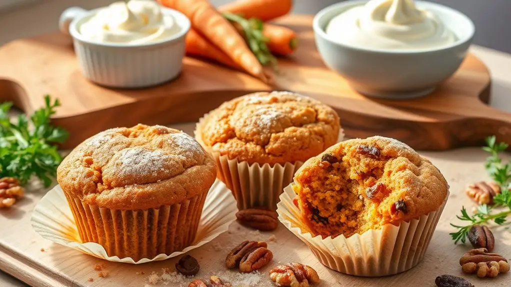 delicious carrot cake muffins