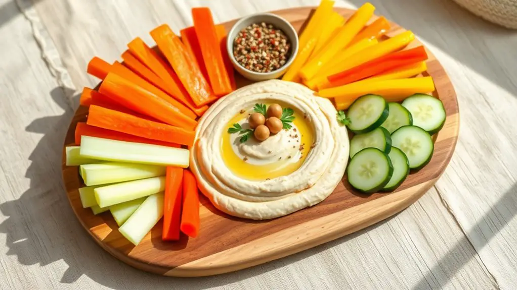 delicious chickpea dip snack