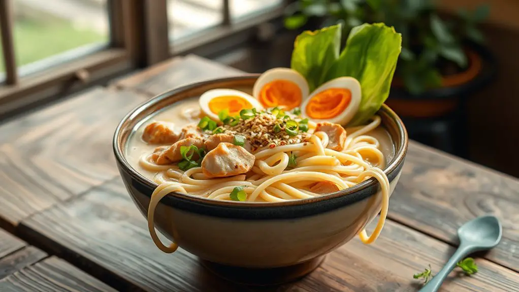 delicious creamy chicken ramen