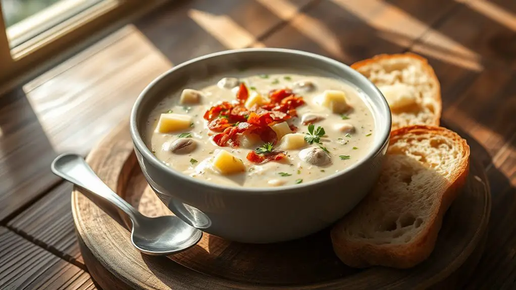 delicious creamy seafood soup