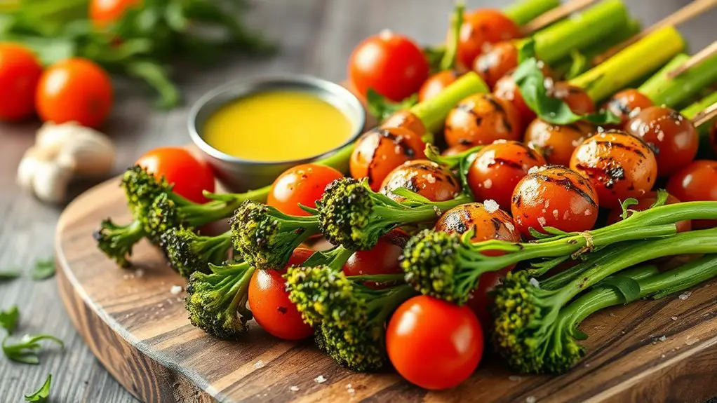 delicious grilled vegetable skewers