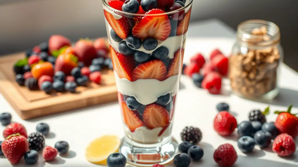 delicious layered berry dessert