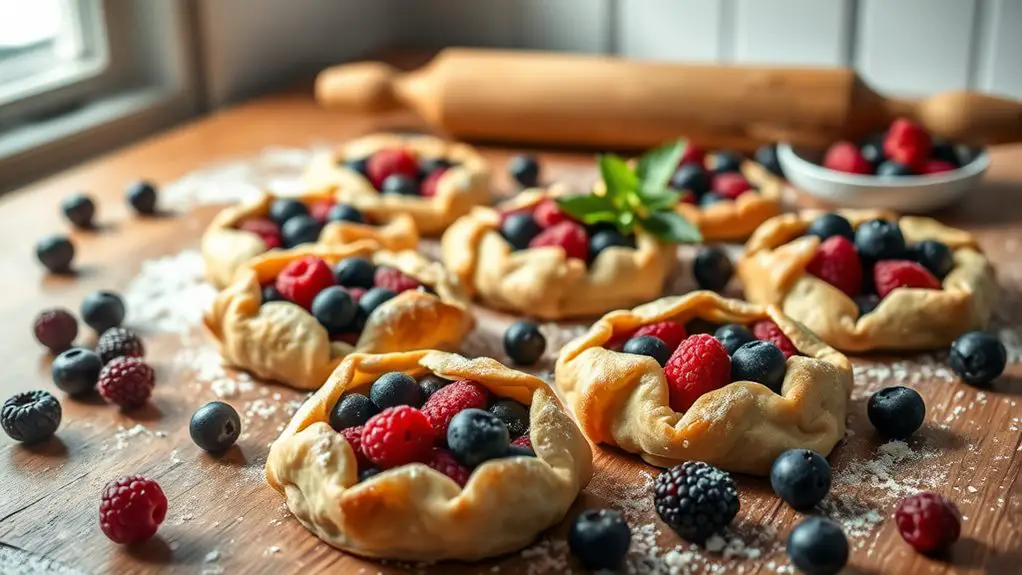 delicious mini berry pastries