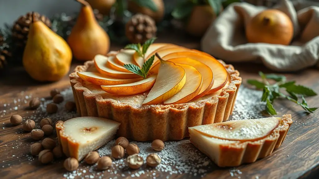 delicious nutty fruit tart