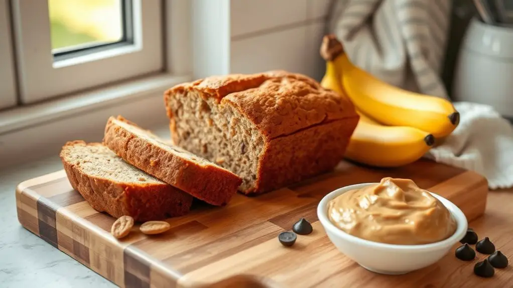 Peanut Butter Banana Bread Recipe