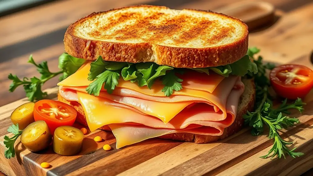 delicious sandwich combination delight