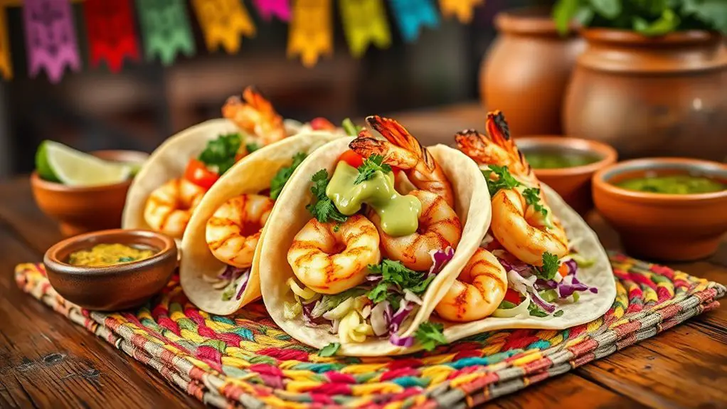 delicious shrimp taco delight