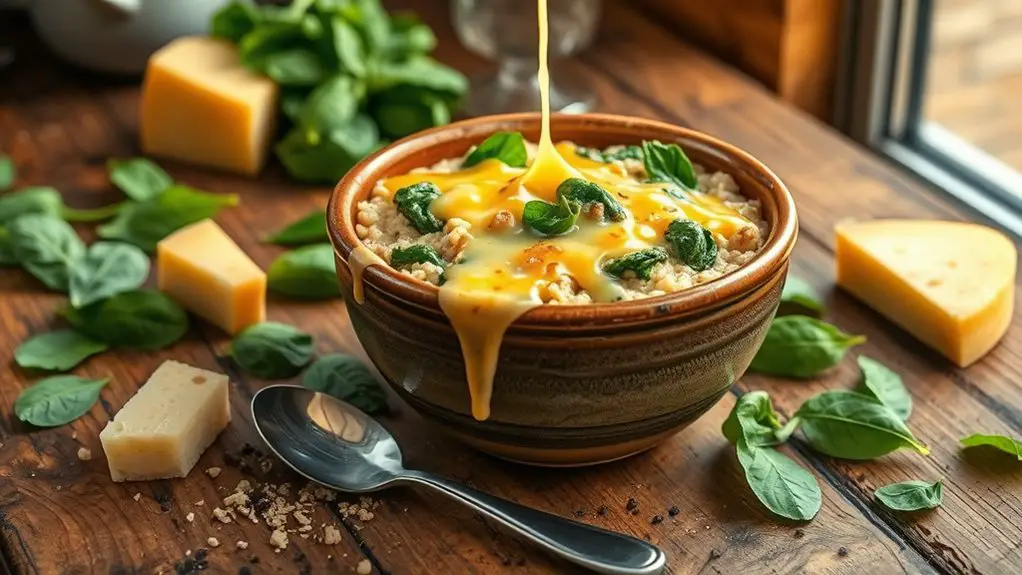 delicious spinach cheese dish