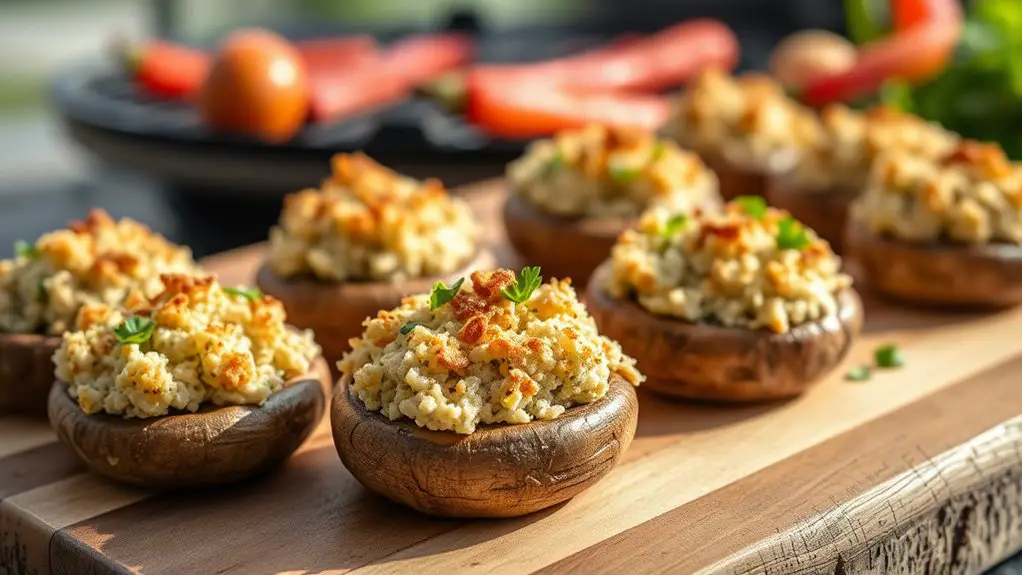 delicious stuffed mushroom appetizers