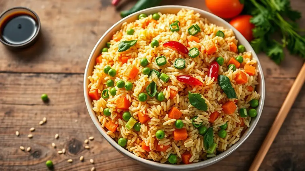 delicious vegetable fried rice