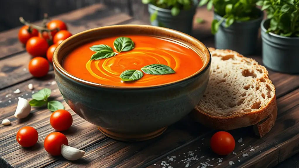 deliciously smooth tomato soup