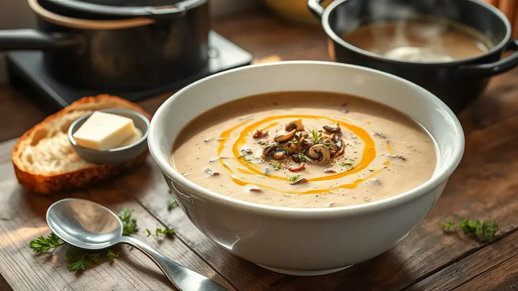 easy creamy mushroom soup