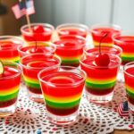 festive fourth of july jello