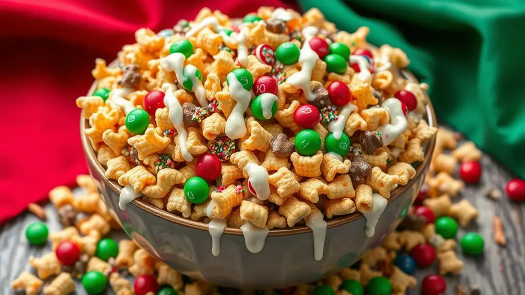 festive sweet snack mix