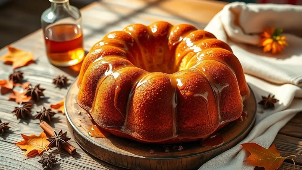 flavorful spiced rum cake