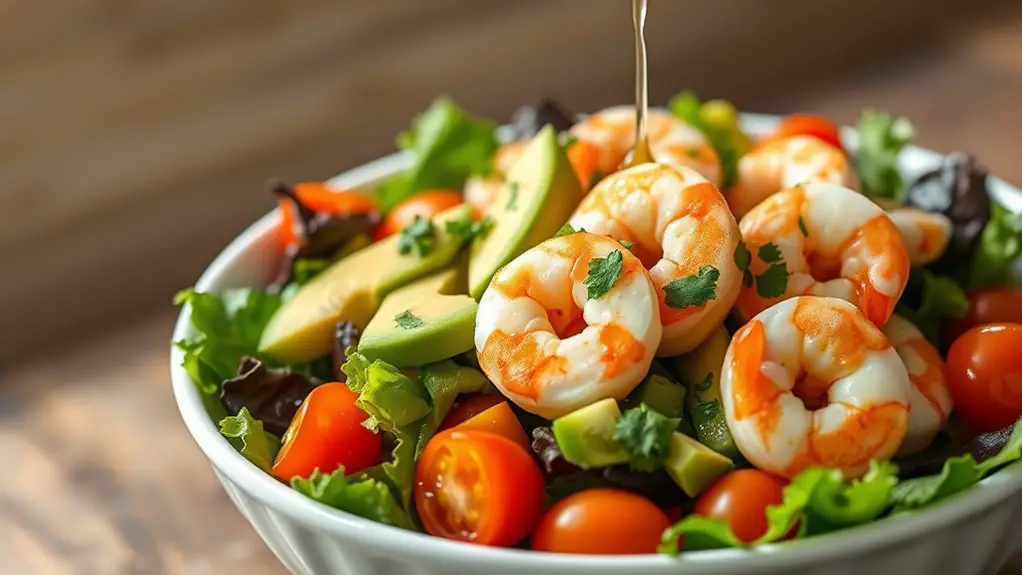 fresh avocado shrimp delight