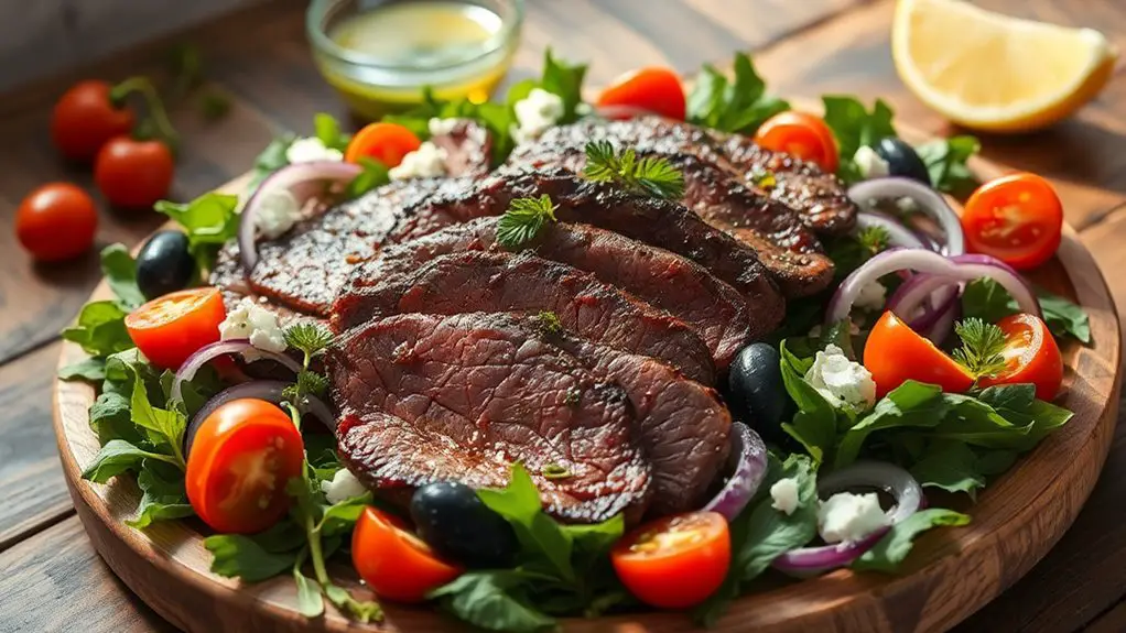 fresh mediterranean liver salad