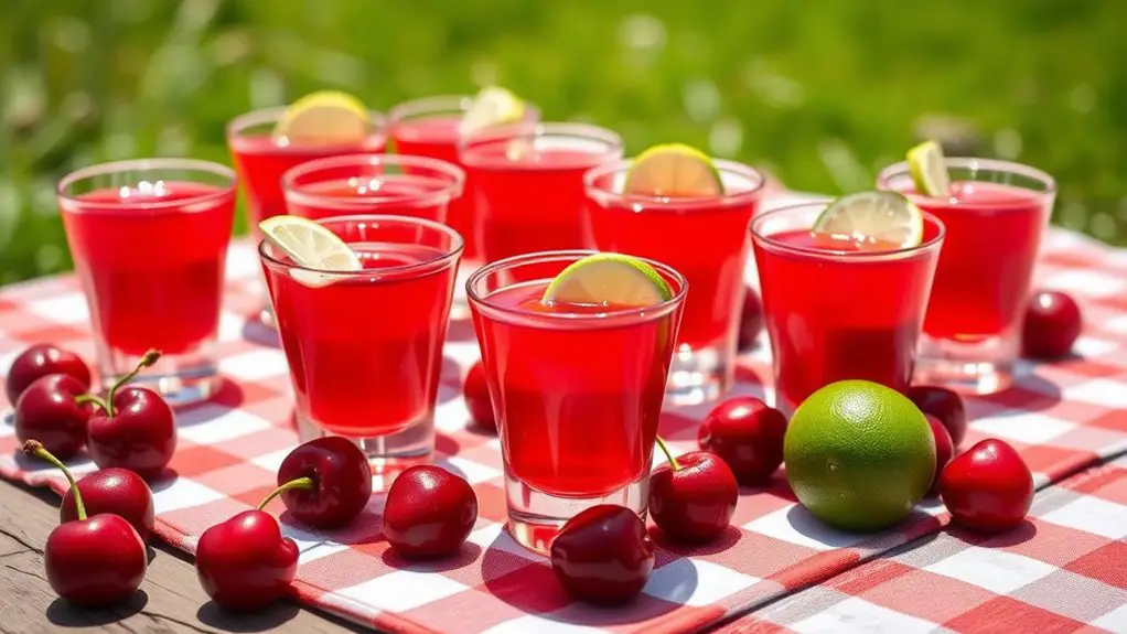 fruity gelatin cocktail treats