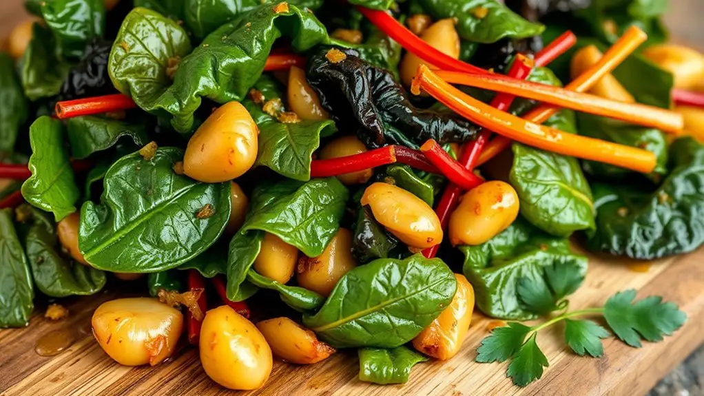 garlic saut ed swiss chard