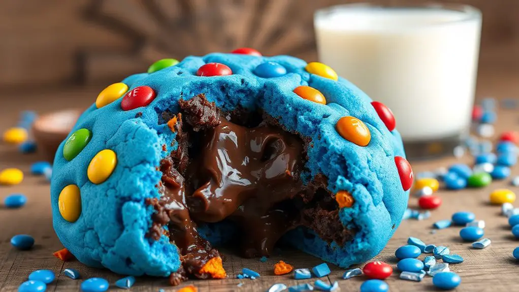 giant blue monster cookies