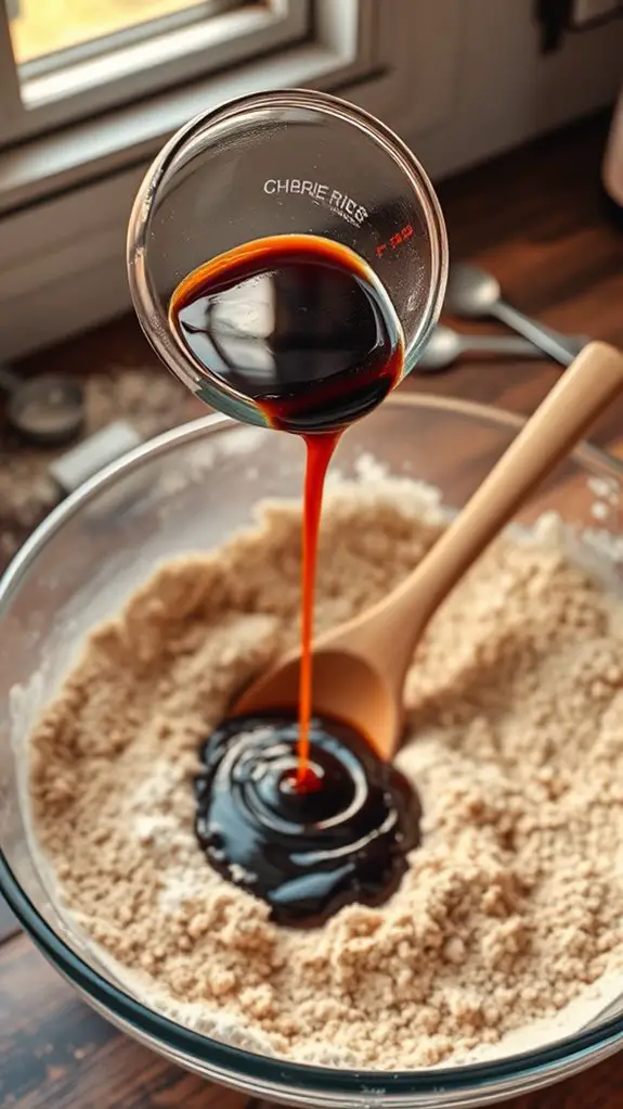 gradually incorporate molasses mixture