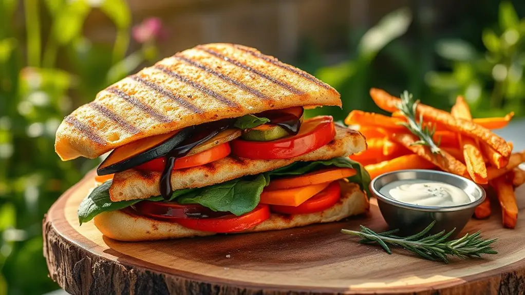 grilled veggie sandwich delight