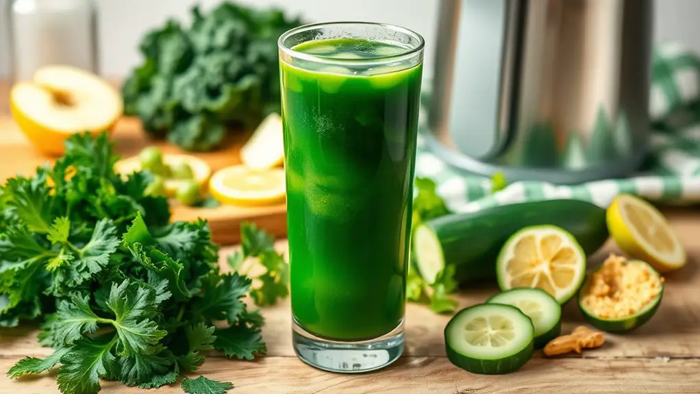 healing green juice blend