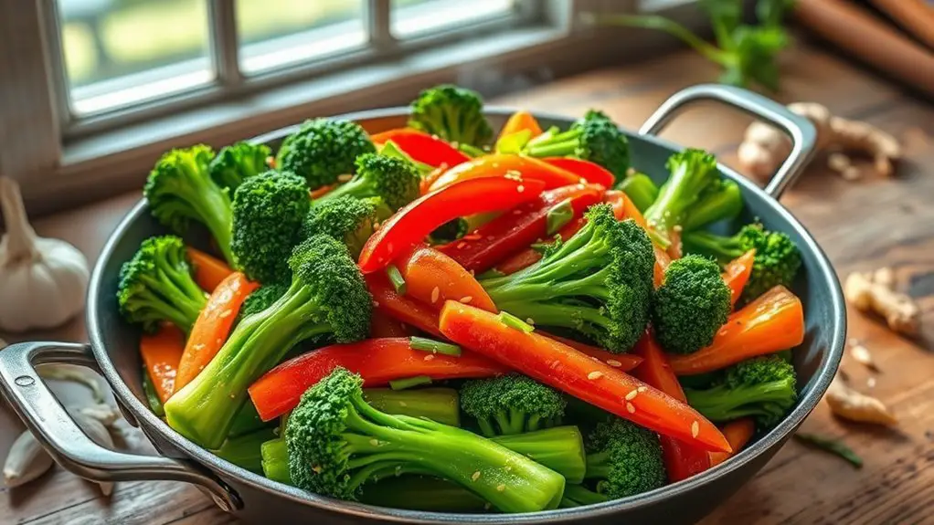 healthy broccolini vegetable dish