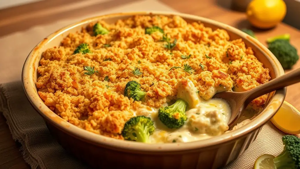 healthy chicken broccoli bake