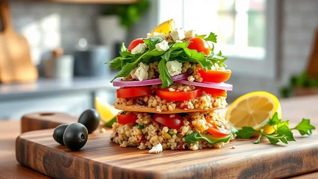 healthy mediterranean quinoa delight