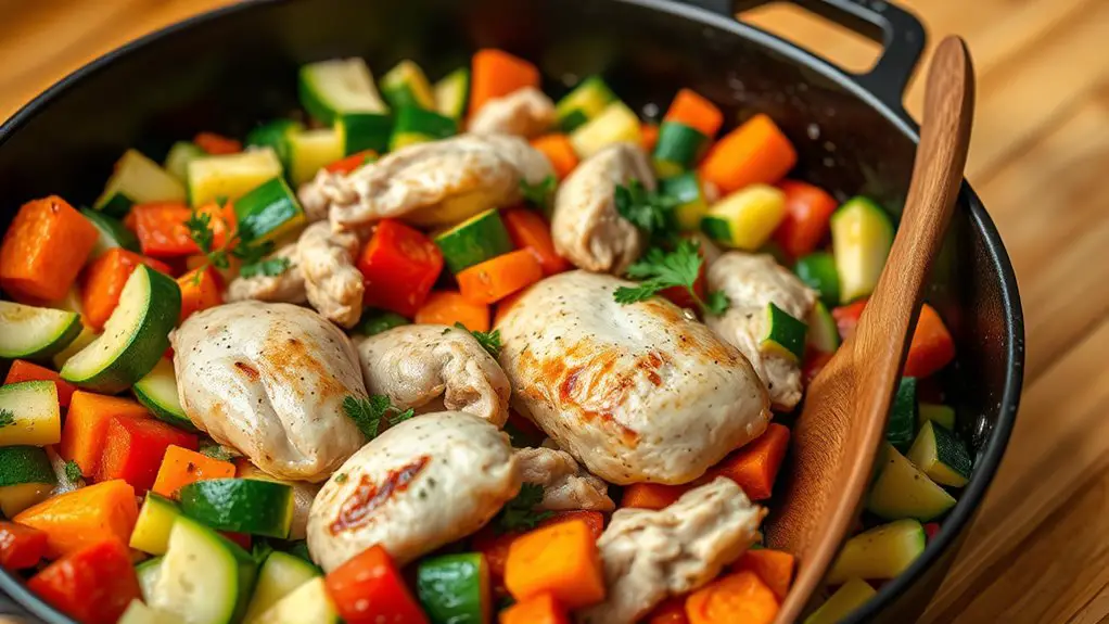 healthy turkey veggie dish