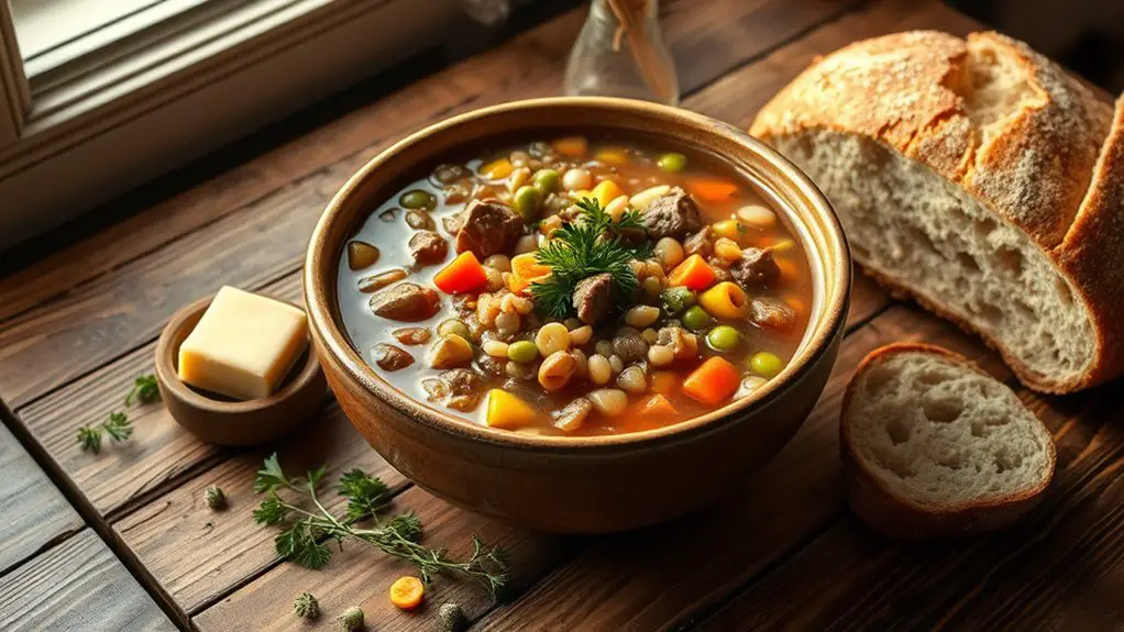 hearty beef barley soup