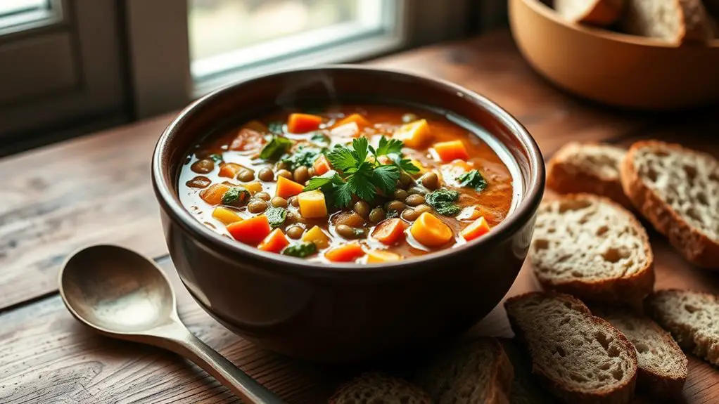 hearty lentil vegetable soup