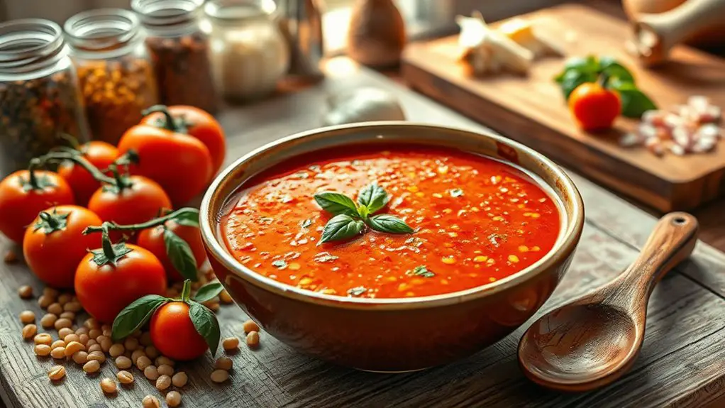 hearty tomato barley soup